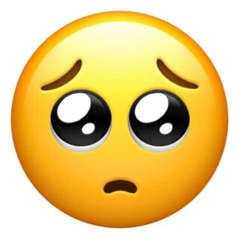Pleading face emoji