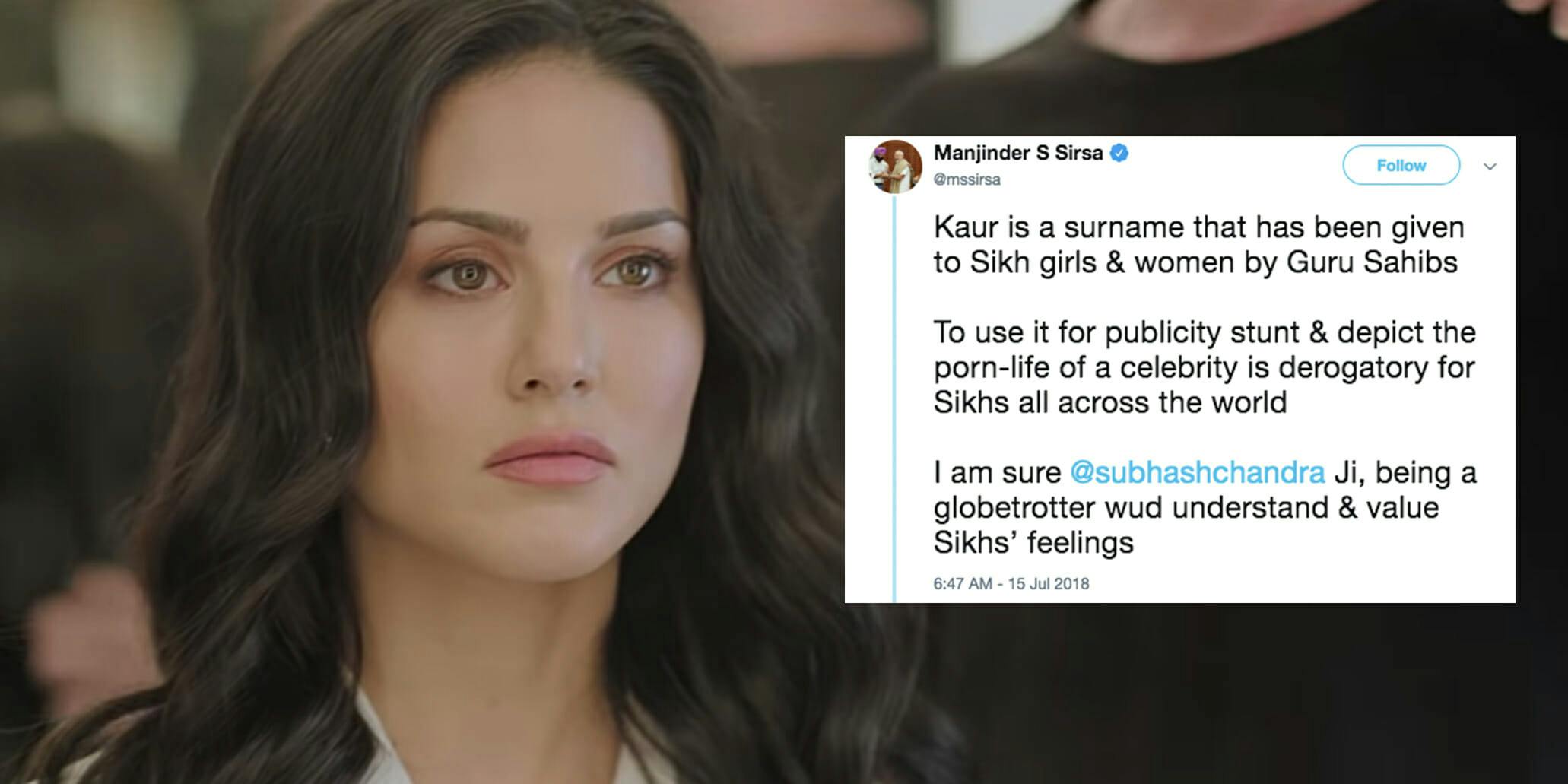 Sikh Women Porn - Porn Star Sunny Leone Under Fire for Using Her Sikh Name in Webseries Title