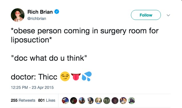 thicc definition