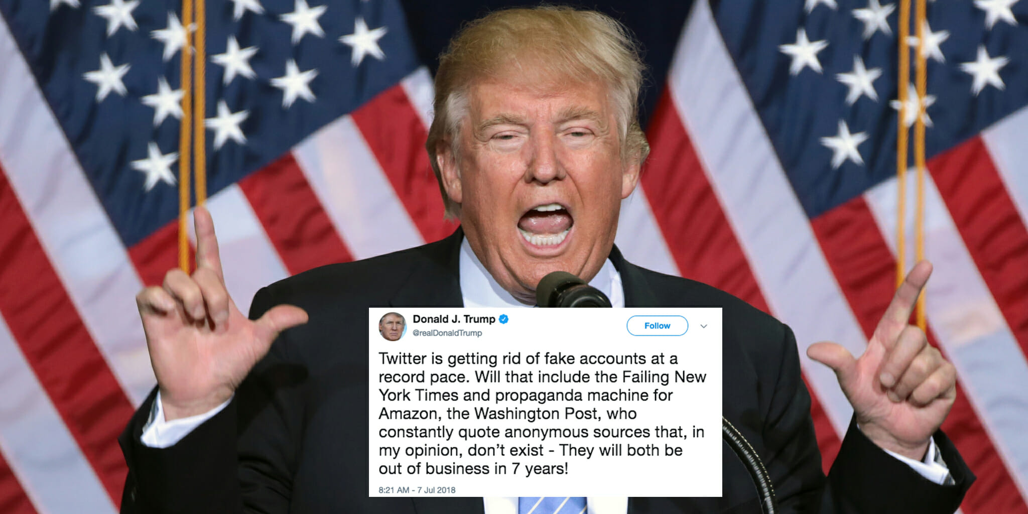 Trump Blasts Washington Post As Fake News While Citing A Washington ...