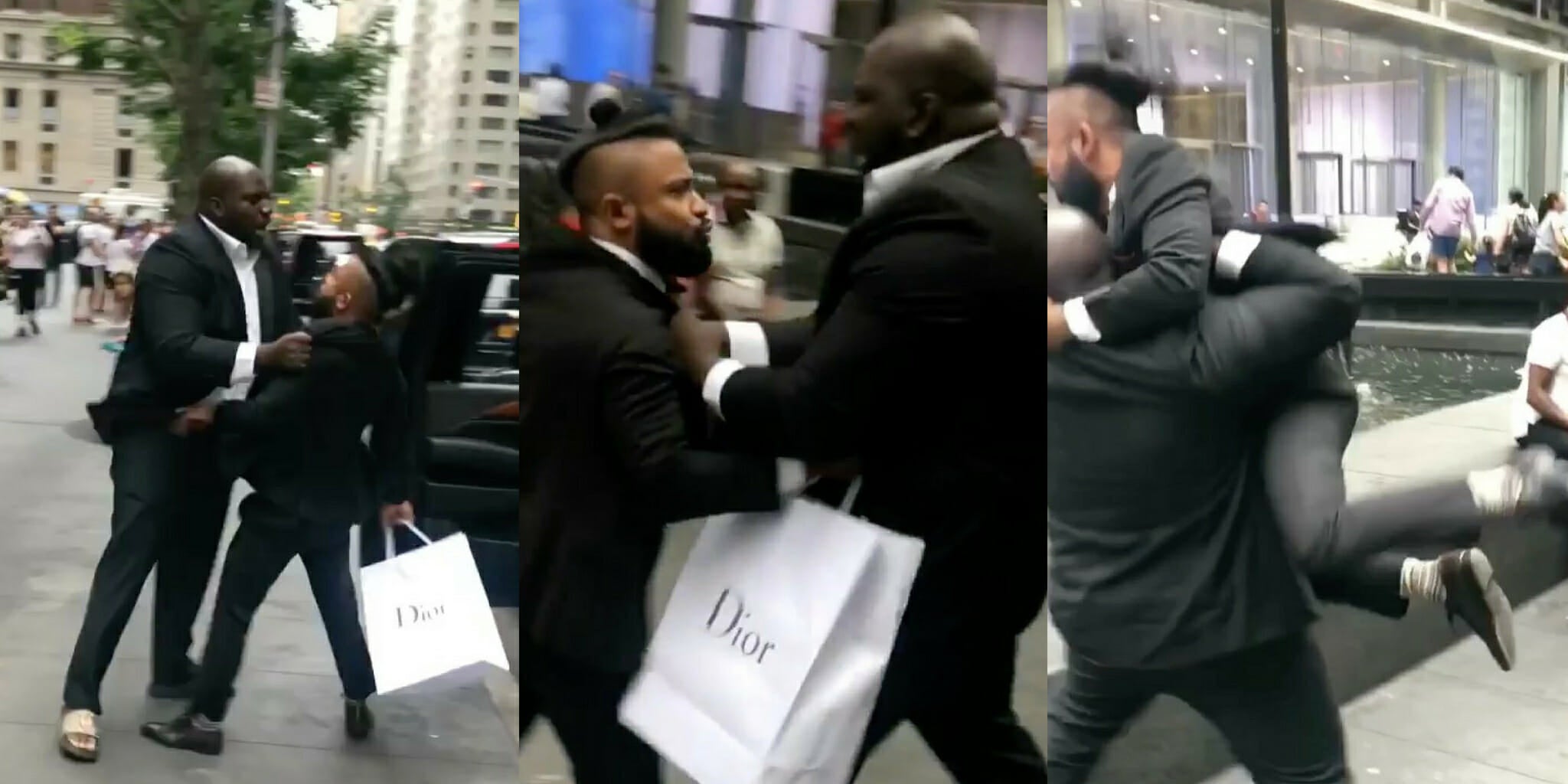 A fake Uber driver threw a prankster into a New York fountain.