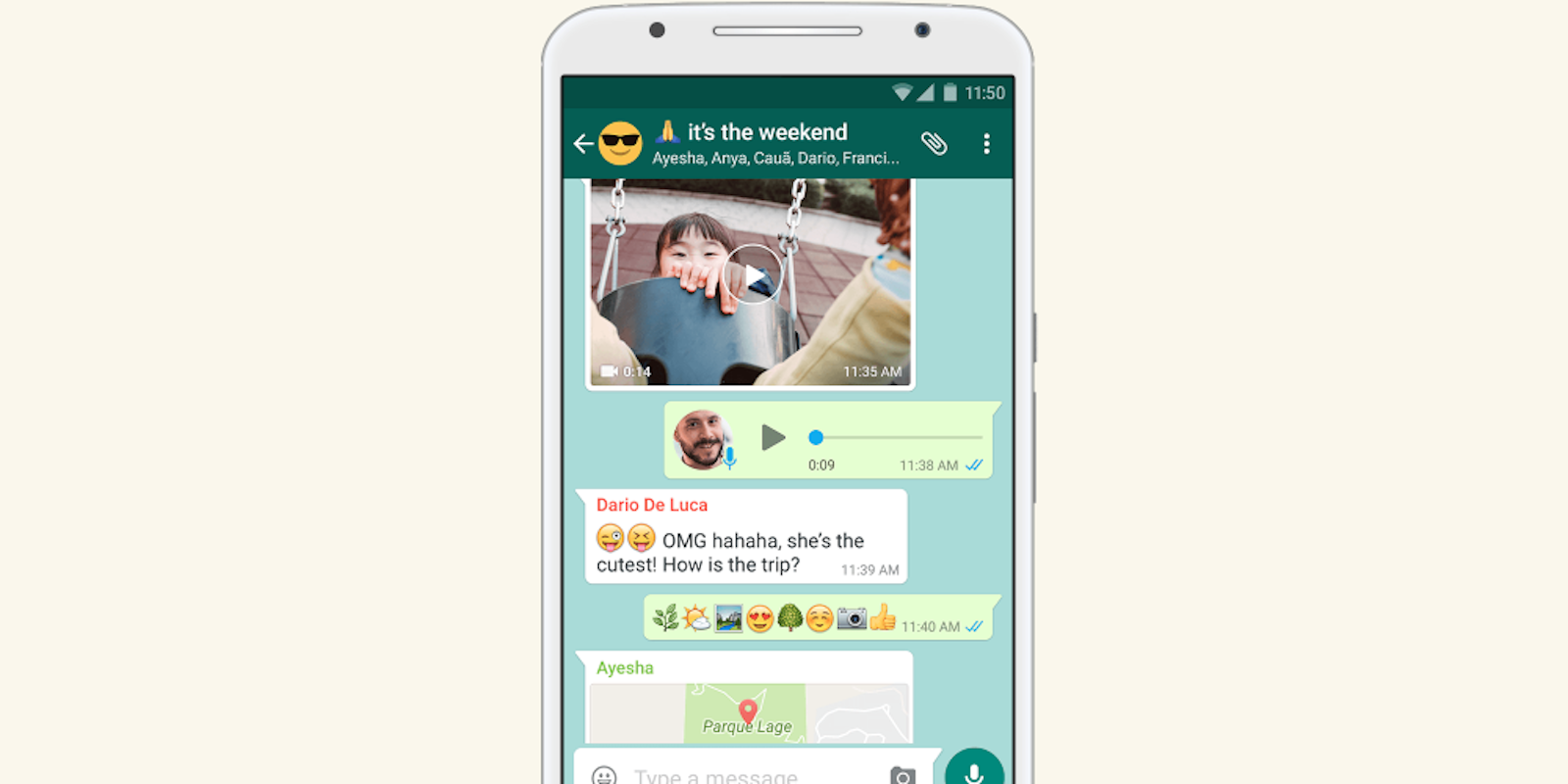 WhatsApp on Android
