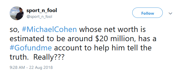 Michael Cohen GoFundMe