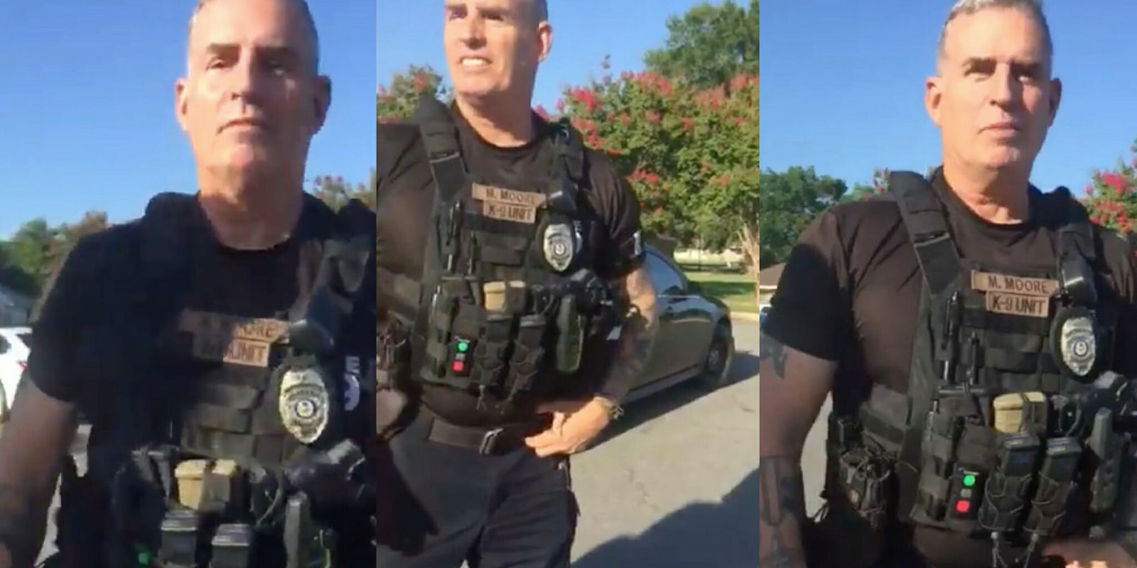 Arkansas officer Michael Moore was fired after telling Black former residents they 'didn't belong.'