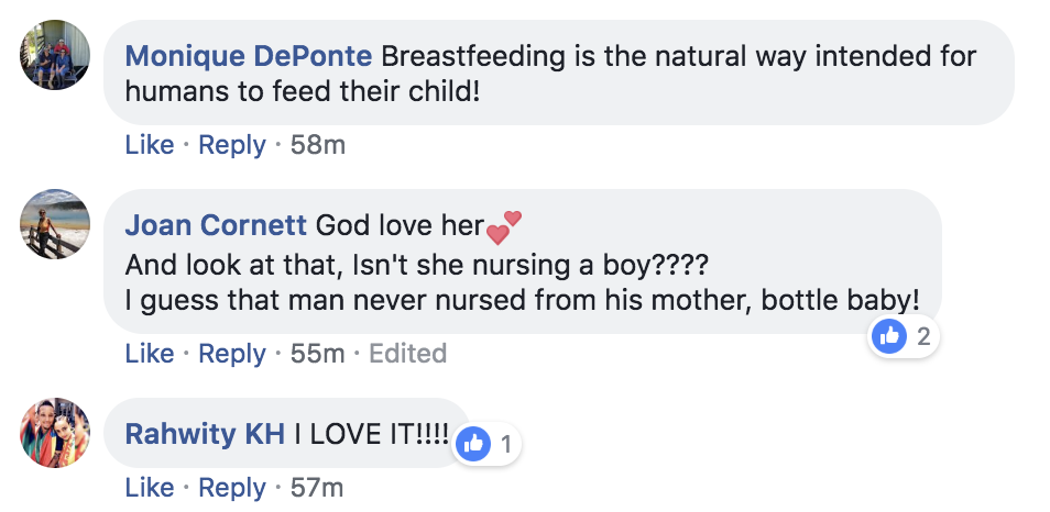 A mom was asked to 'cover up' while breastfeeding her baby—so she covered her own head.