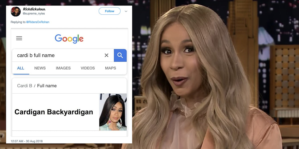 This hilarious Twitter meme reimagines celebs' real names with hilarious results.