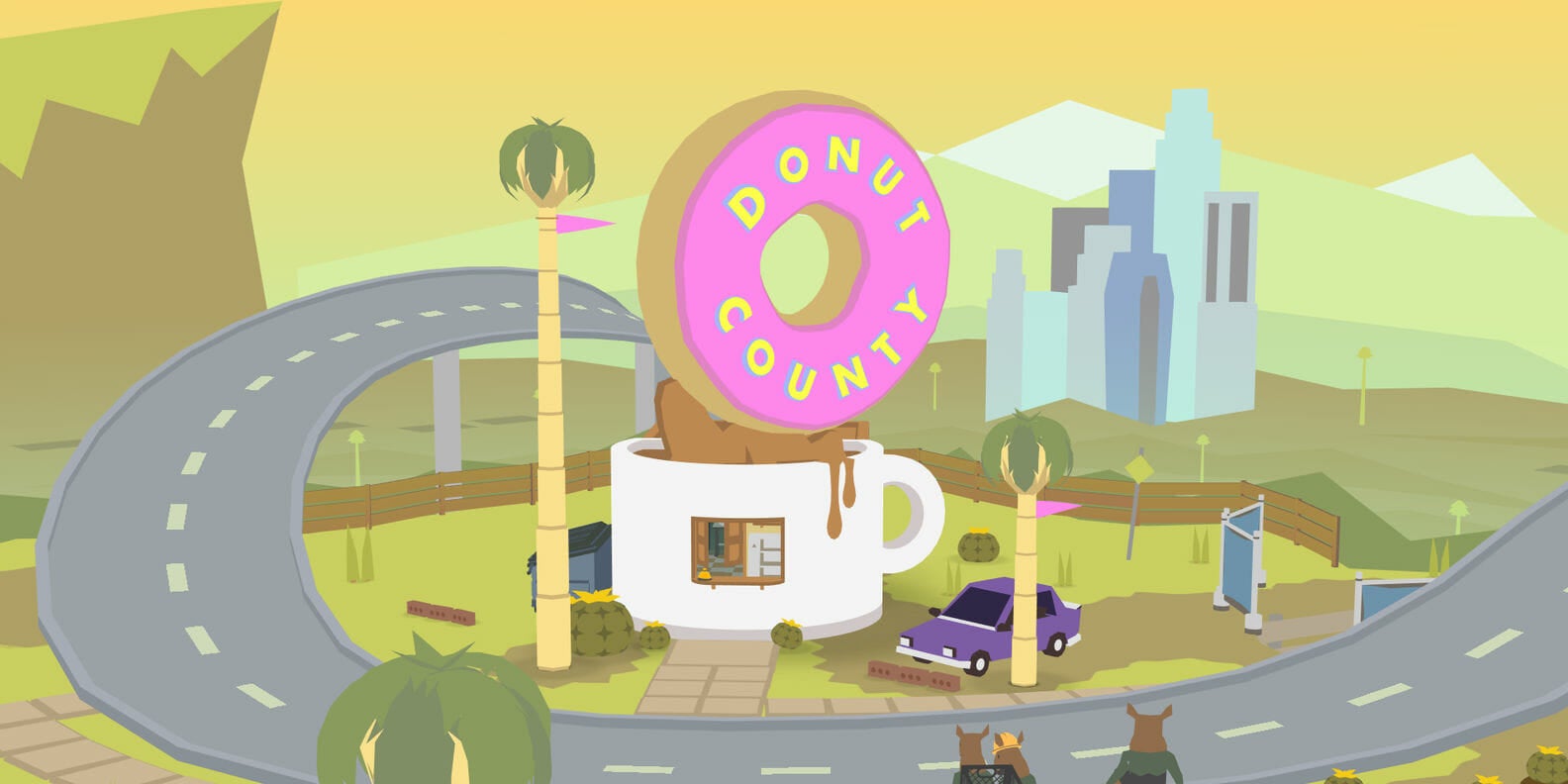 Донат каунти. Donut county арты. Донат кантри. Последний на земле игра. Donut county енот.
