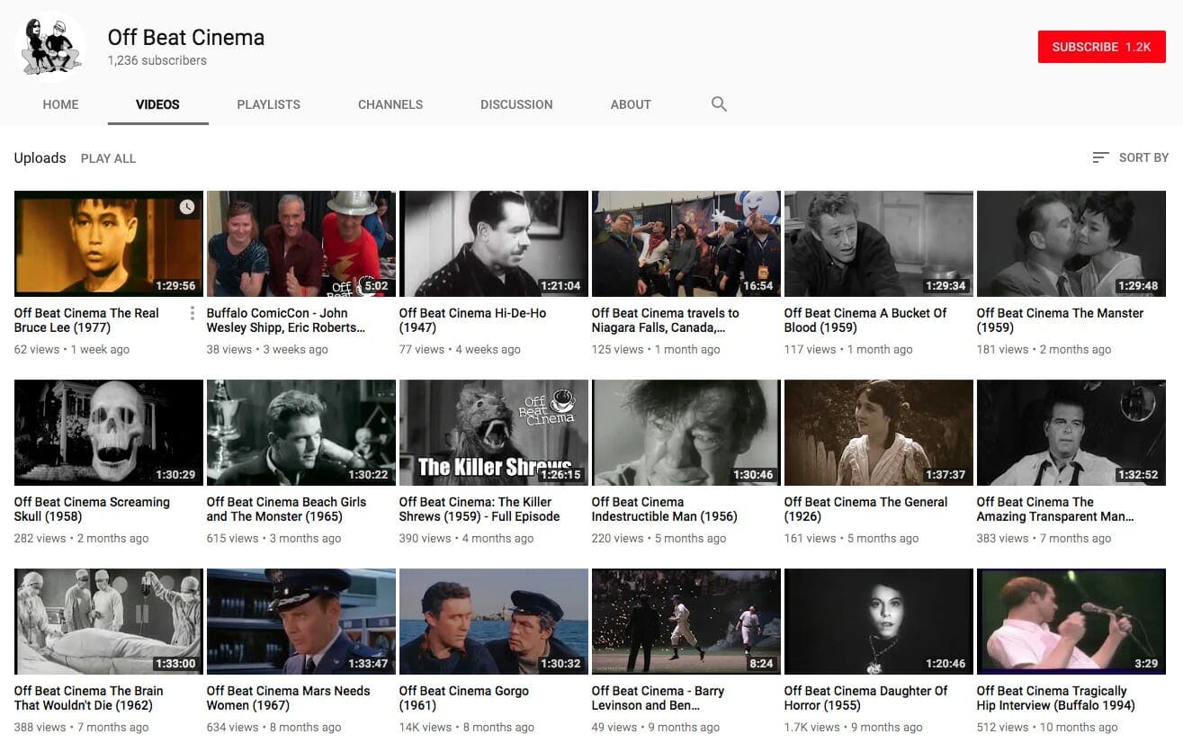 full movies on youtube - Off Beat Cinema