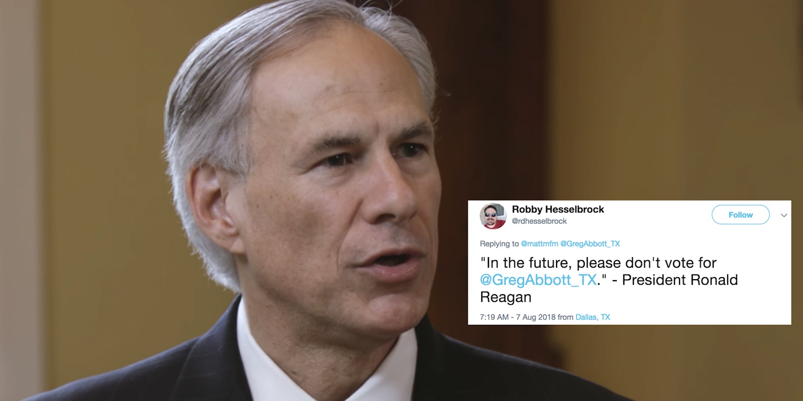Greg Abbott is getting roasted for tweeting a fake Winston Churchill quote.