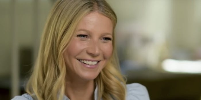 Gwyneth Paltrow had the best response to this meme that accused her of 'thinking about d*ck.'
