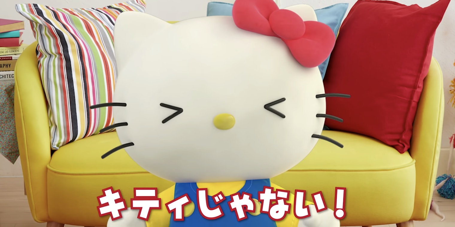 Hello Kitty makes her vlogging debut.