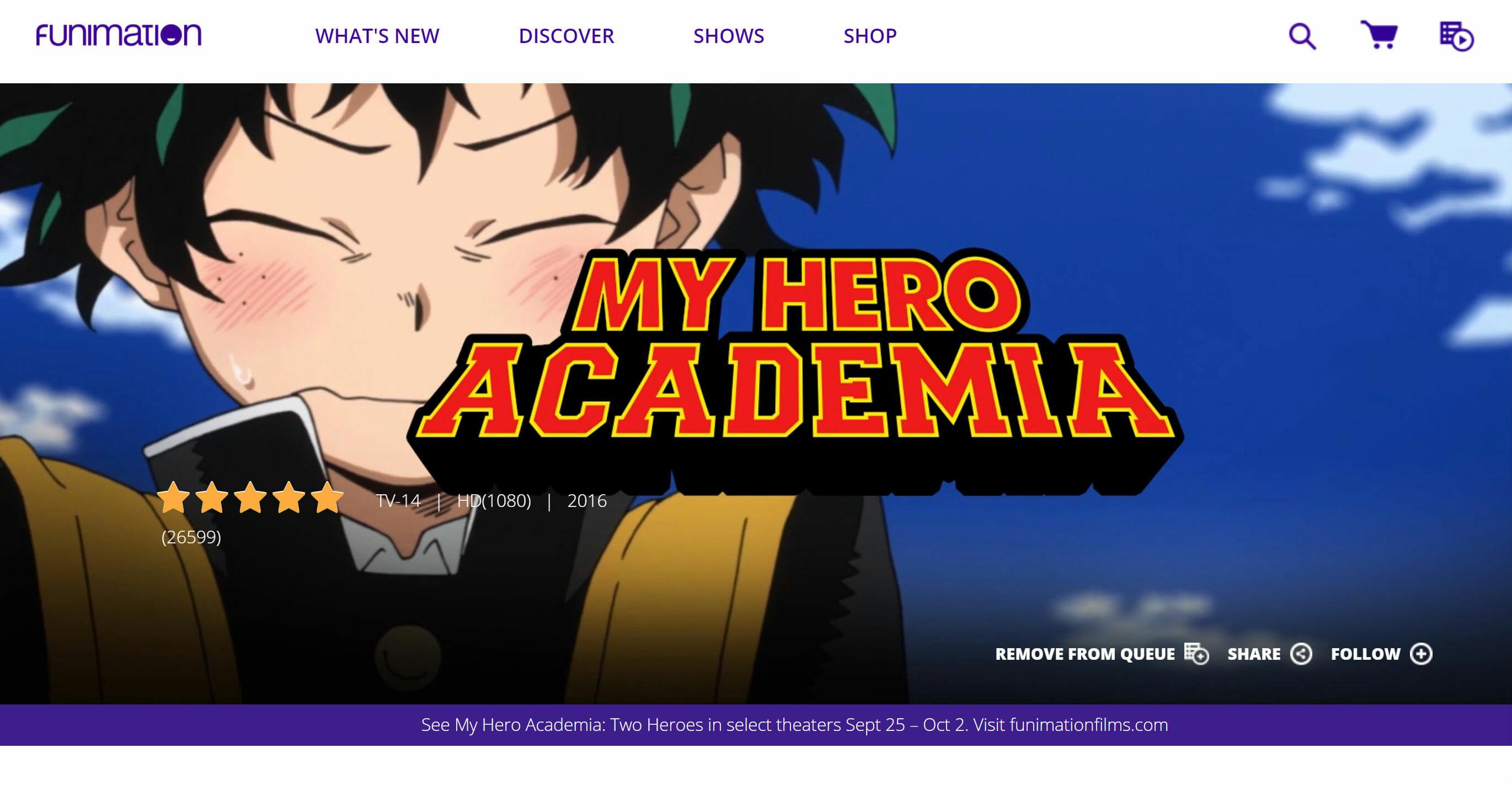 Watch My Hero Academia Streaming Online