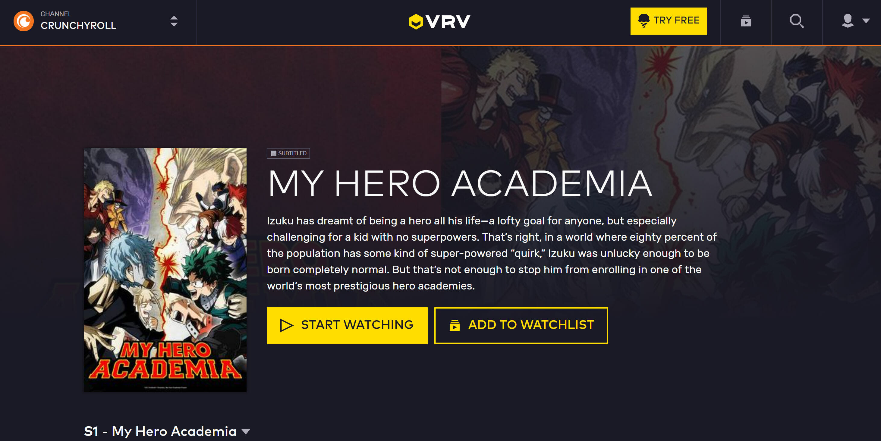 How to watch my hero academia for on sale free