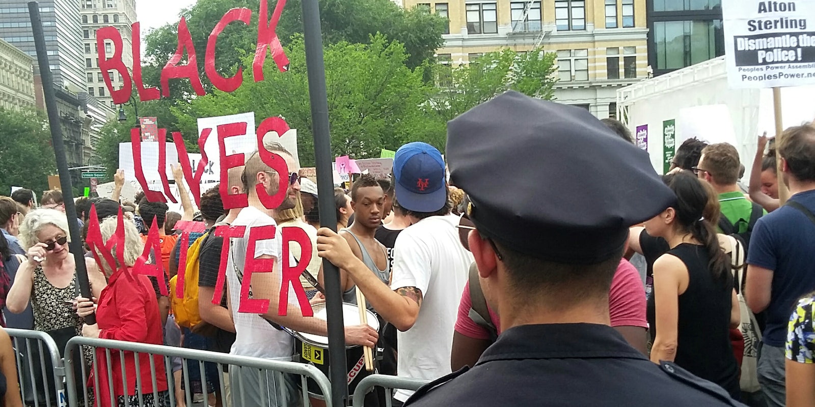 police watch black lives matter