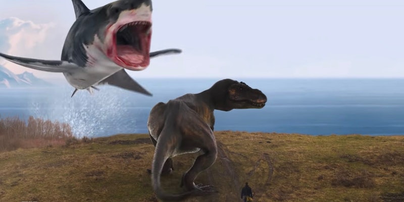 sharknado t-rex