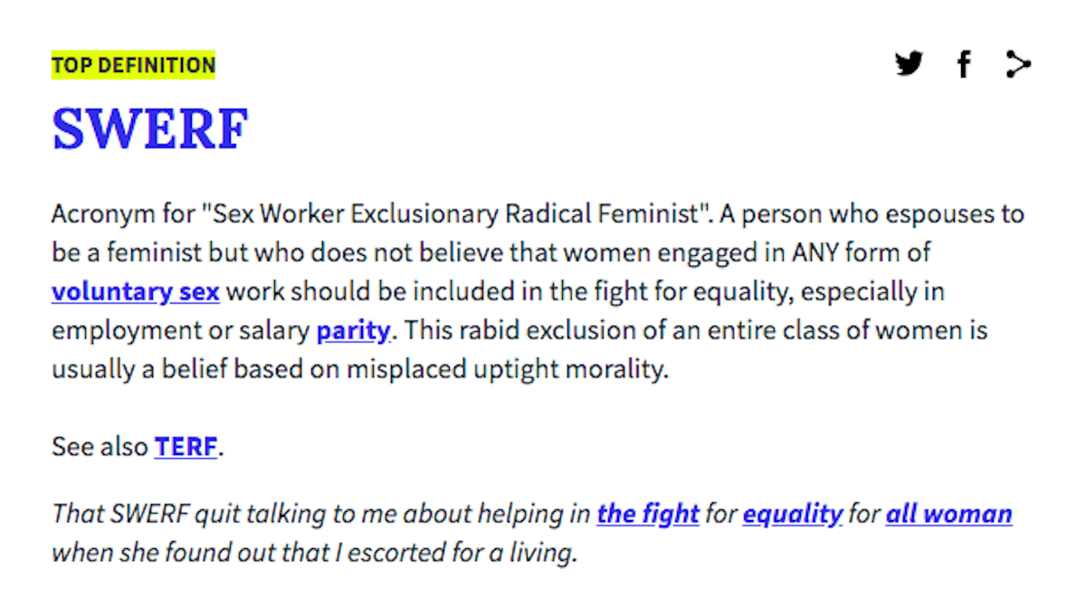 SWERF Meaning What Do Sex WorkerExclusionary Radical Feminists Believe?