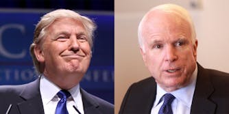 President Donald Trump issued a statement on the death of Sen. John McCain.