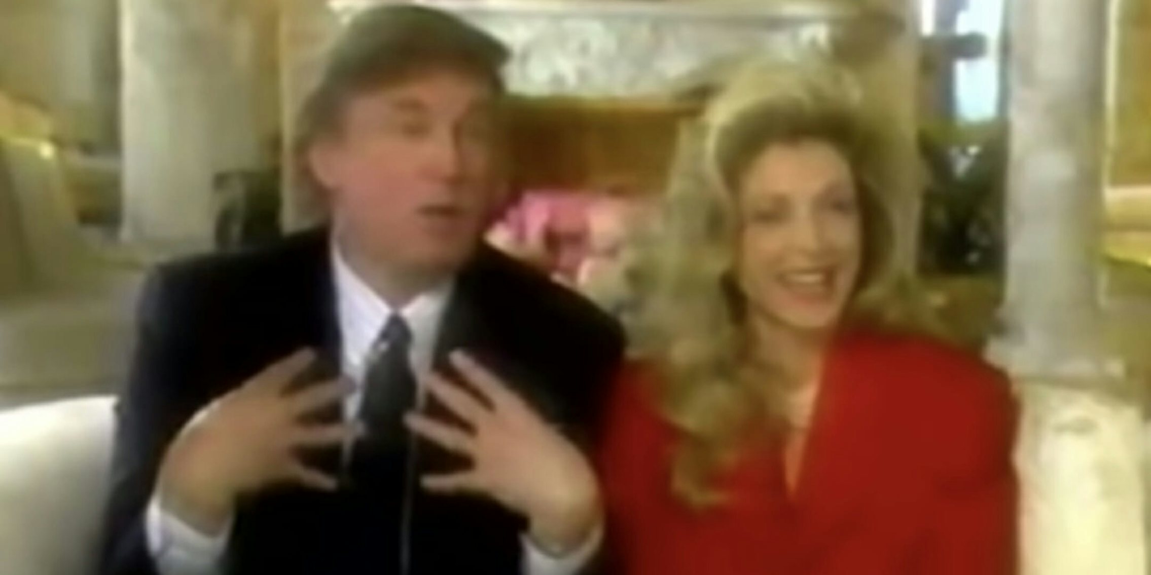 Trump talks about his 1-year-old daughter Tiffany's legs and breasts in a 1994 interview with Robin Leach.
