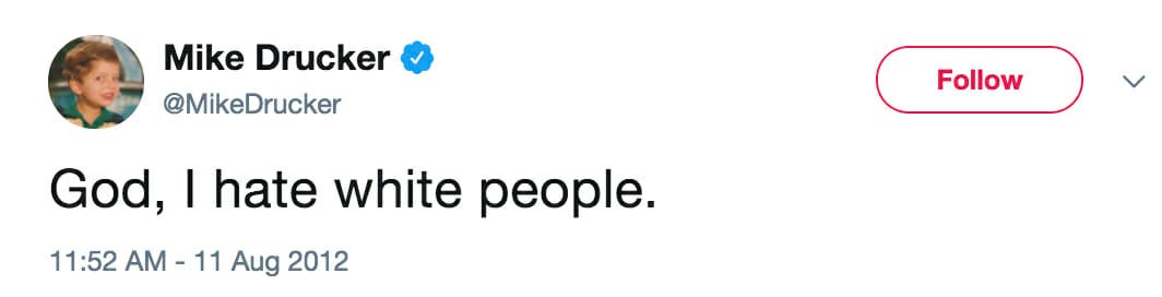 #VerifiedHate accuses verified liberal users of being racist.