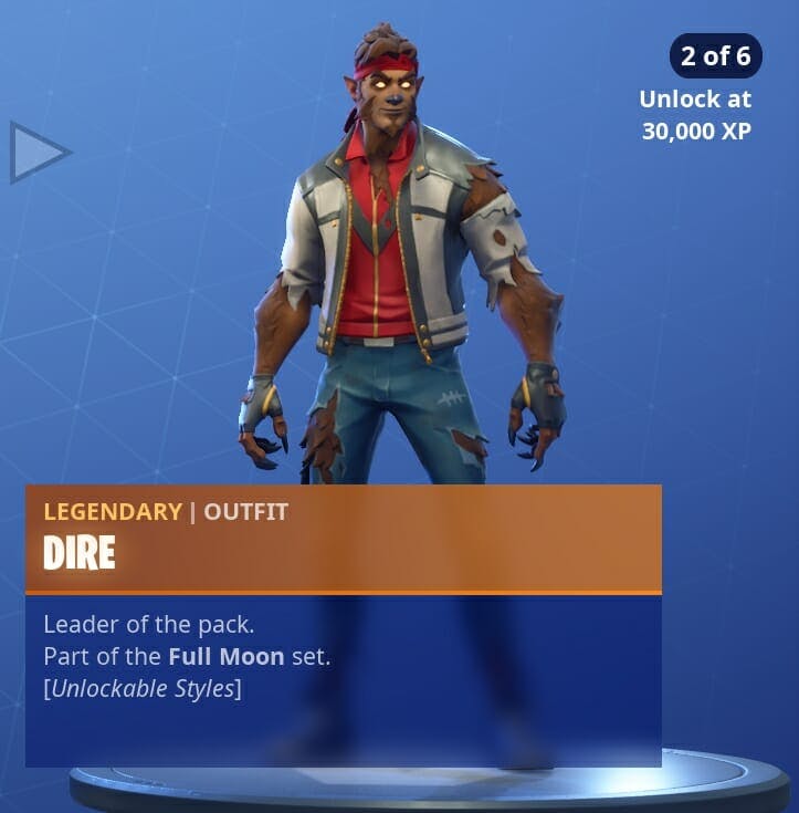 Dire's second transformation stage begins.
