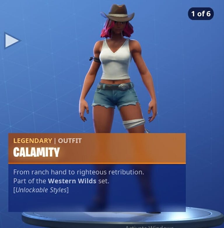 Fortnite season 6 new skins: Calamity is one of the first two skins available right away in Fortnite: Battle Royale's Season 6 Battle Pass.
