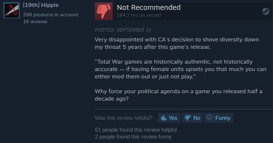 comments on steam