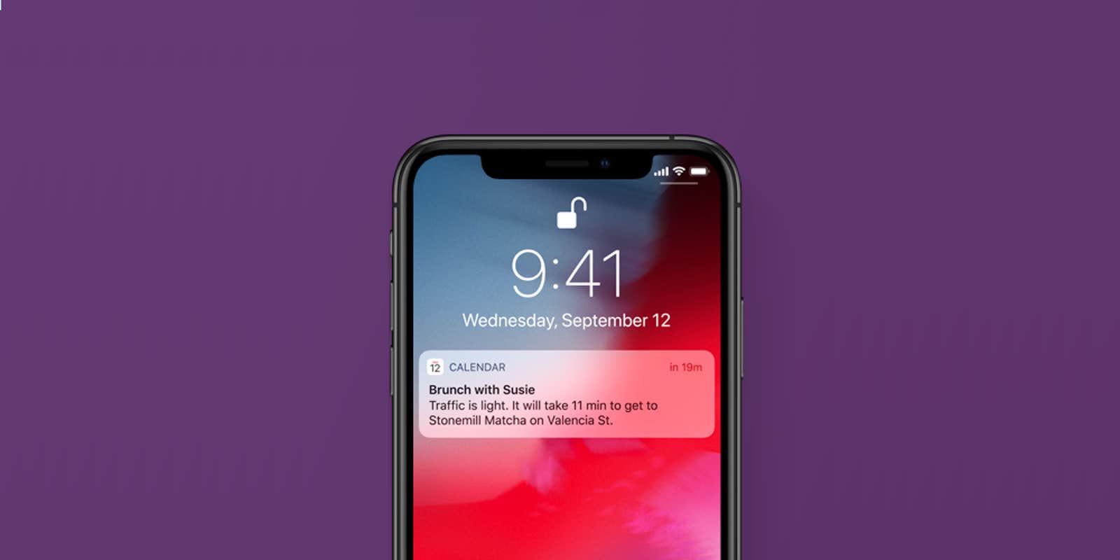 Siri Calendar suggestion on iPhone