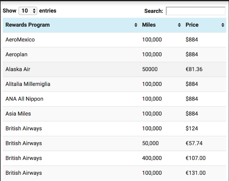 airline miles dark web