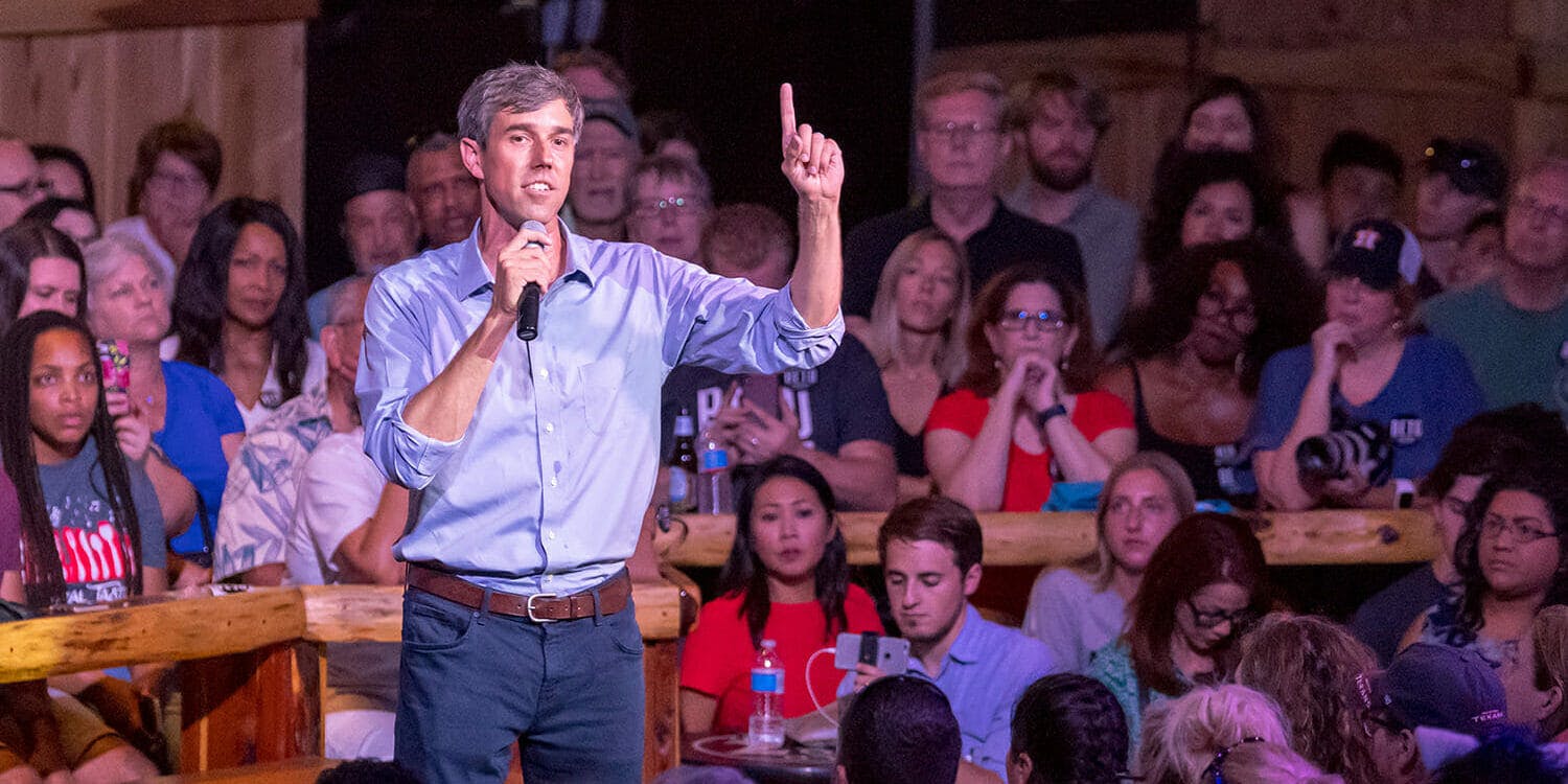 beto orourke speaking at rally