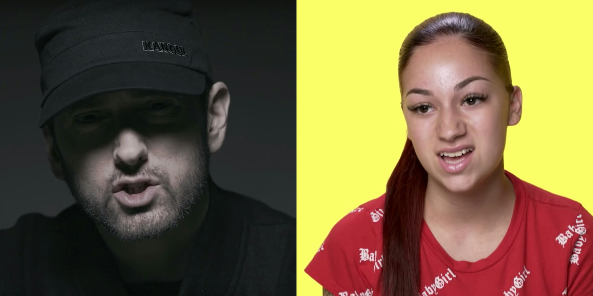 Fans are accusing Eminem of writing off Bhad Bhabie on his album 'Kamikaze.'