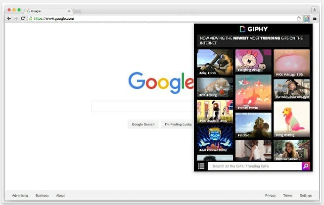 best chrome extensions : Giphy for Chrome