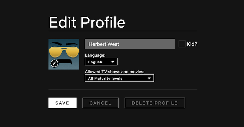 how to delete watch history on netflix
