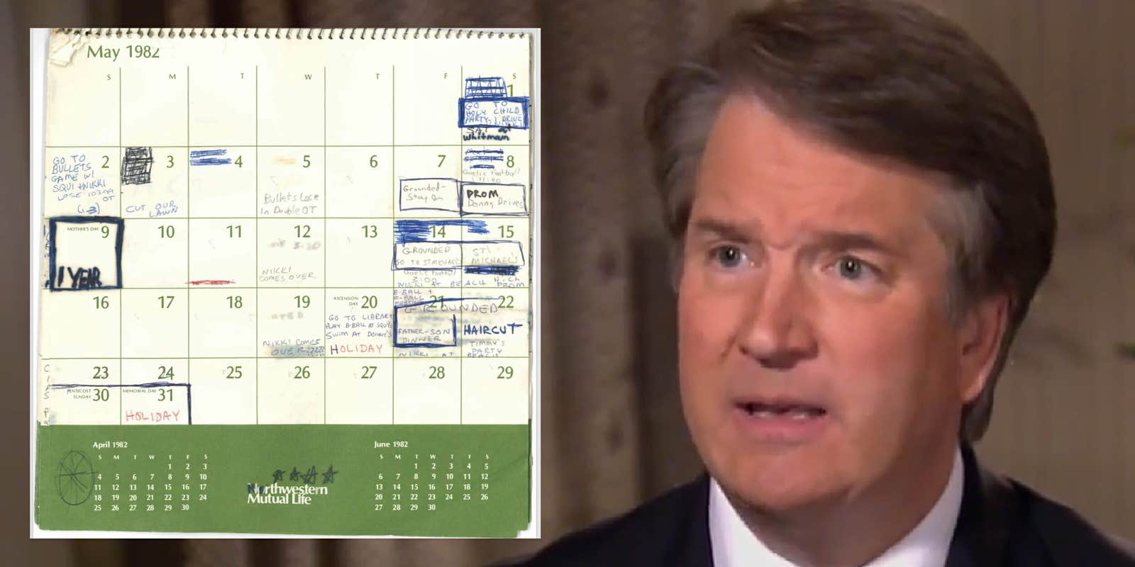 Twitter Roasts Brett Kavanaugh #39 s Calendar He Supposedly Kept In High School Twitter Roasts Brett Kavanaugh #39 s Calendar He Supposedly Kept In High School