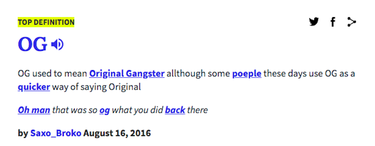 Og meaning. What mean og. Top g what means.