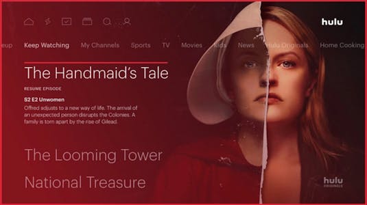 The Handmaid's Tale is a popular Hulu show streaming on Roku