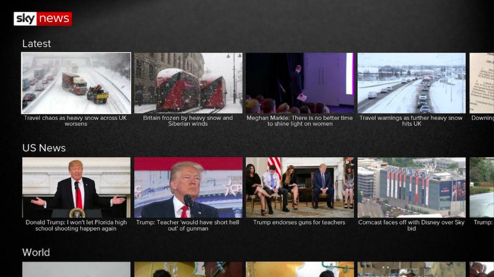 roku channels - sky news