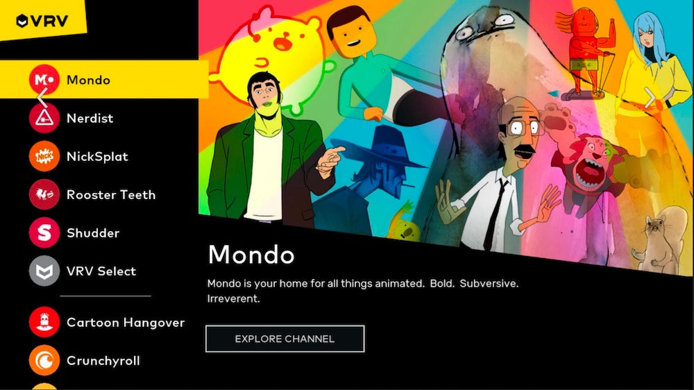 roku channels - vrv