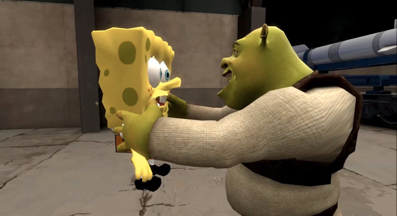 shrek spongebob