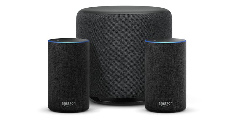 Amazon Echo Sub with two Amazon Echo speakers