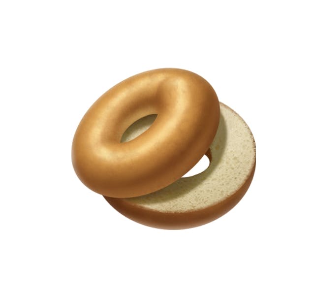 Apple's original bagel emoji.