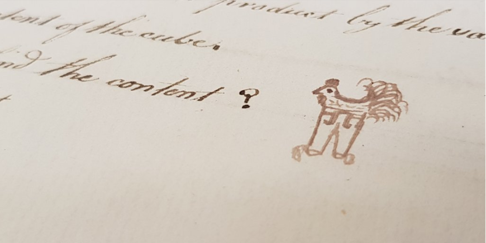 18th-century doodle from the MERL