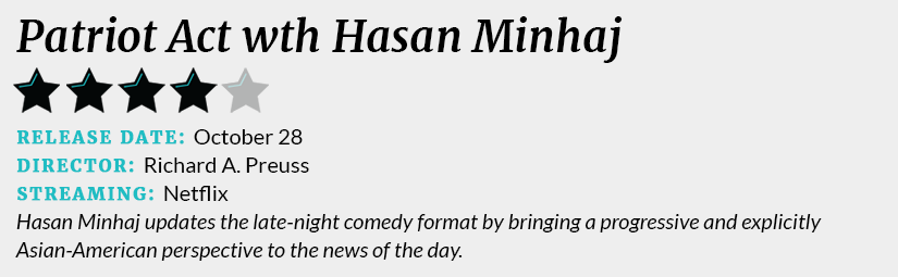 Patriot Act wth Hasan Minhaj review box