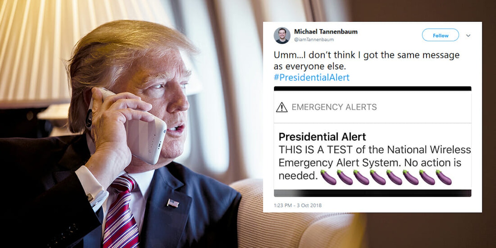 Presidential alert memes