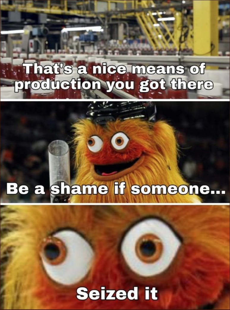 Gritty's evolution from mascot to meme to leftist avatar