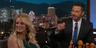 Stormy Daniels used a lineup of mushrooms to pick out which looked most like Donald Trump's genitalia on 'Jimmy Kimmel Live'