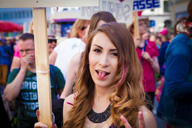 Transgender people can take care of themselves by protesting against the Trump administration.