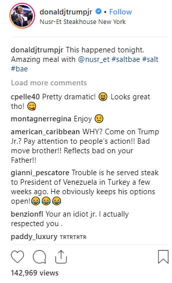 Trump Jr. Salt Bae 