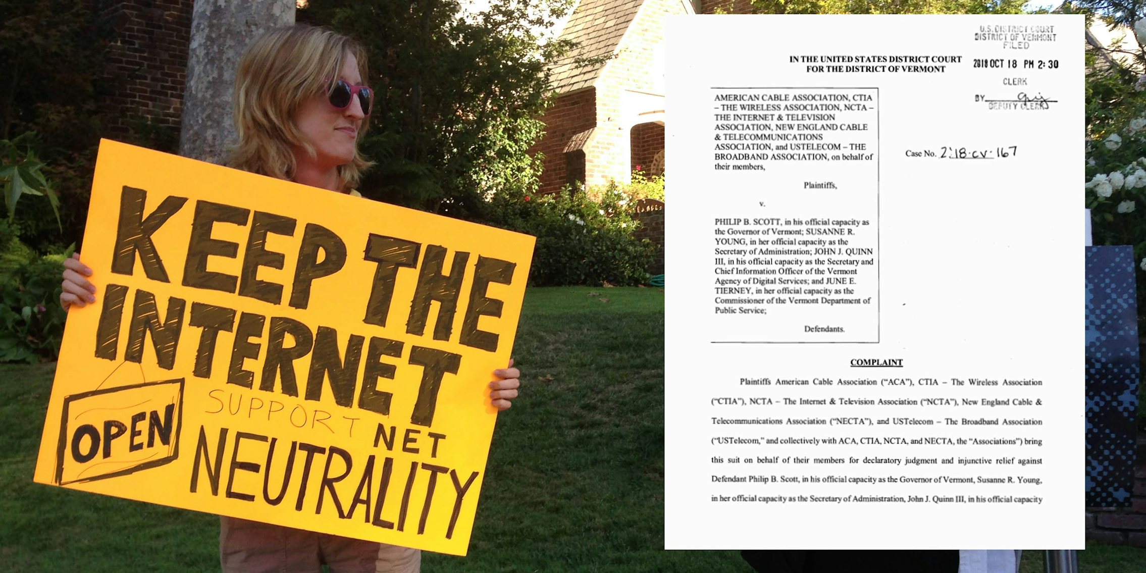 Vermont net neutrality lawsuit