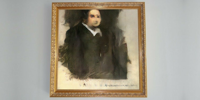 The first artificial intelligence-created painting by Obvious
