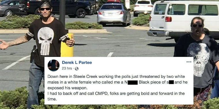 White man arrested after insulting Black poll volunteer